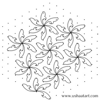 Flower-Kolam16g
