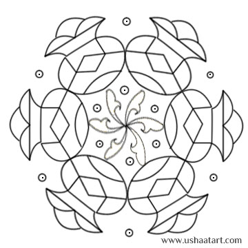 Flower Kolam 24