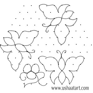Butterfly Kolam 1