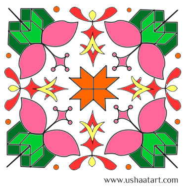 Flower Kolam 23