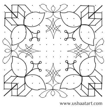 Flower Kolam 23