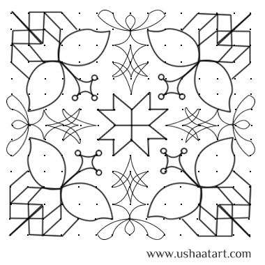 Flower Kolam 23