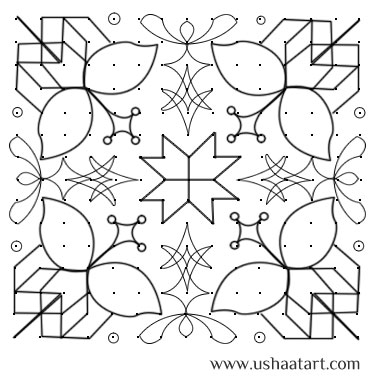 Flower Kolam 23