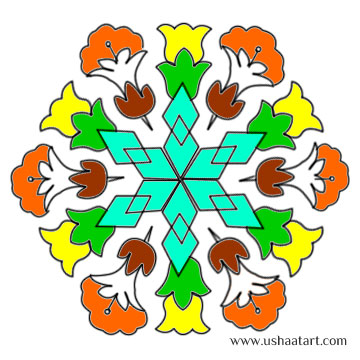 Flower Kolam 25