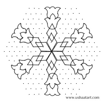 Flower Kolam 25