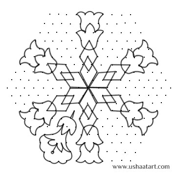 Flower Kolam 25