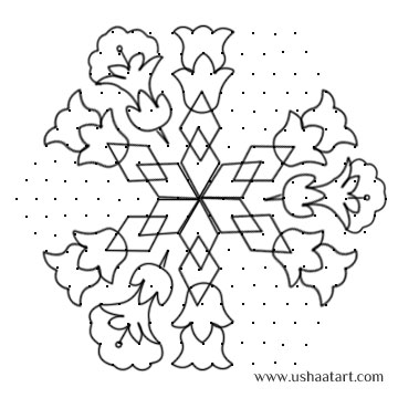 Flower Kolam 25