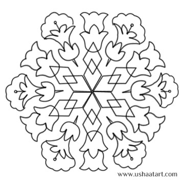 Flower Kolam 25