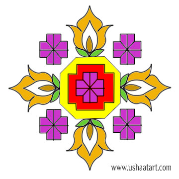 Flower Kolam 26