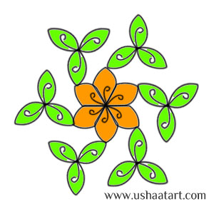 Flower Kolam 30