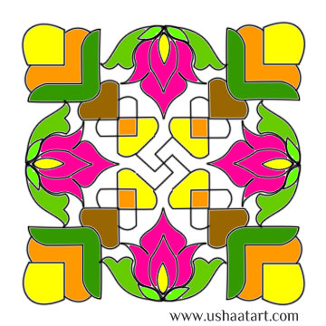 Flower Kolam 31