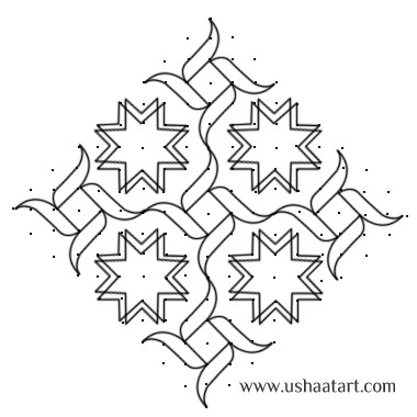 Flower kolam 33
