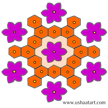 Flower Kolam 36
