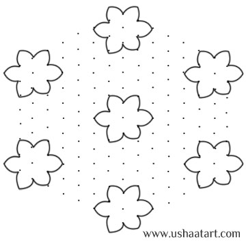Flower Kolam 36