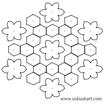 Flower Kolam 36