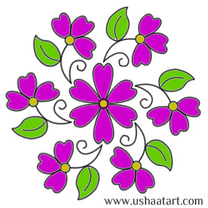 Flower Kolam 40