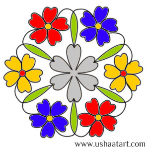 Flower Kolam 41