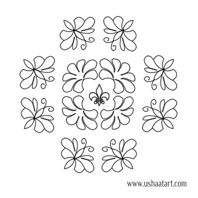 Butterfly-Kolam 10