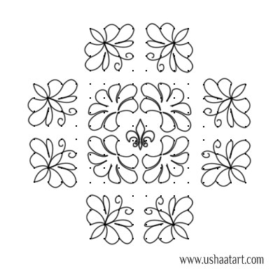 Butterfly-Kolam 10