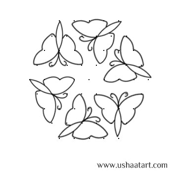 Butterfly Kolam 5