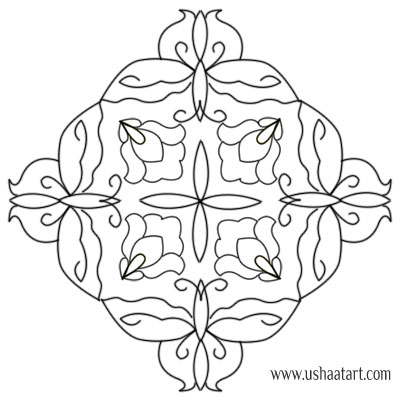Butterfly Kolam 7