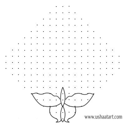 Butterfly Kolam 7