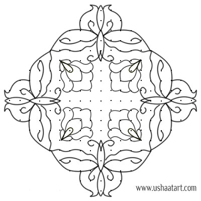 Butterfly Kolam 7