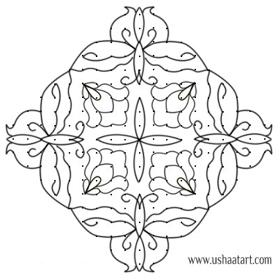 Butterfly Kolam 7