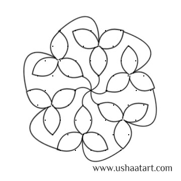 Flower Kolam 53