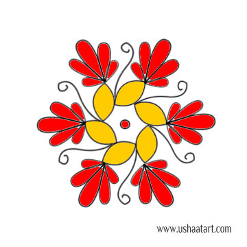 Flower Kolam 57