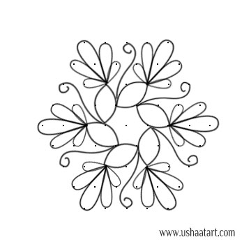 Flower Kolam 57