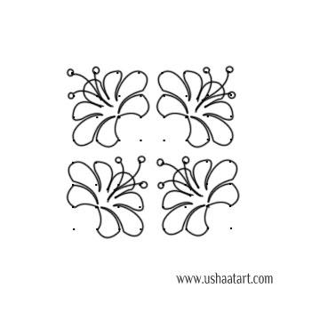 Flower Kolam 58