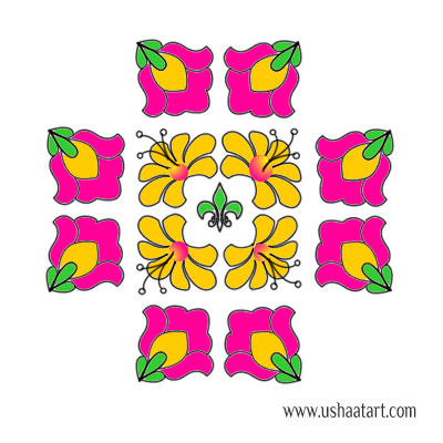 Flower Kolam 59