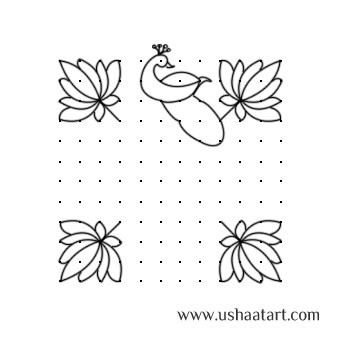 Peacock Kolam 5