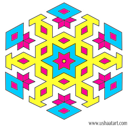 Flower Kolam 60