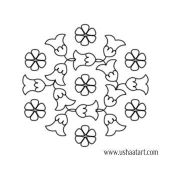 Flower Kolam 61