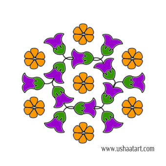 Flower Kolam 61