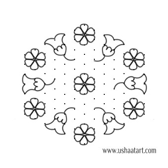 Flower Kolam 61