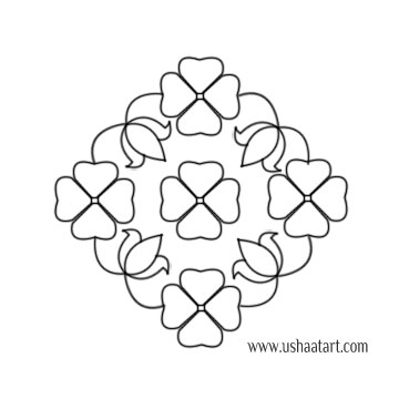 Flower Kolam 62