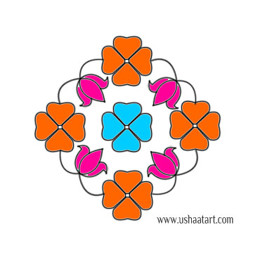 Flower Kolam 62