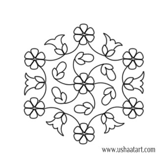 Flower Kolam 63