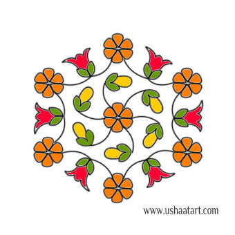 Flower Kolam 63