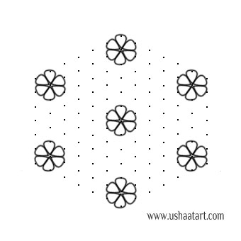 Flower Kolam 63