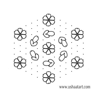 Flower Kolam 63