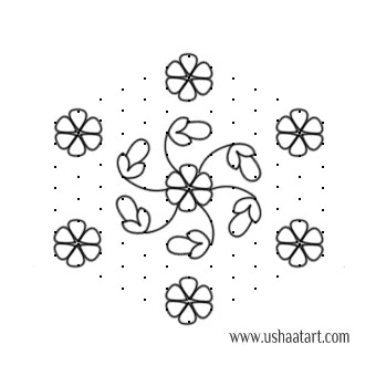 Flower Kolam 63