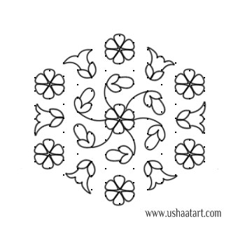 Flower Kolam 63