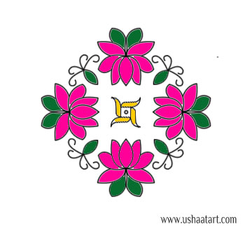 Flower Kolam 65