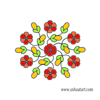 Flower Kolam 66