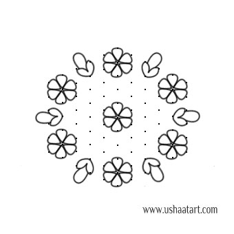 Flower Kolam 66