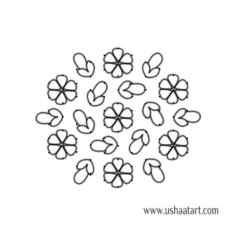 Flower Kolam 66